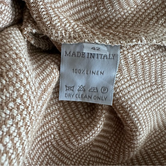 Dusan Linen Oatmeal Maxi Long Dress 42 US Size 10/12 - Picture 11 of 13